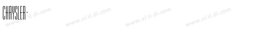 chrysler字体转换