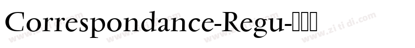 Correspondance-Regu字体转换