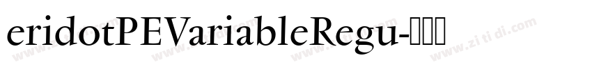 eridotPEVariableRegu字体转换