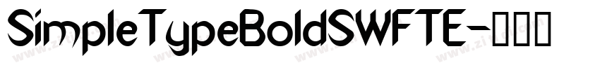 SimpleTypeBoldSWFTE字体转换