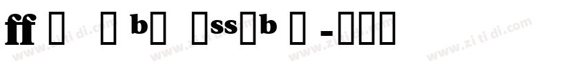 VeracityBlackSSKBold字体转换