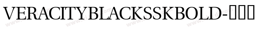 VeracityBlackSSKBold字体转换