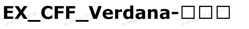 EX_CFF_Verdana字体转换