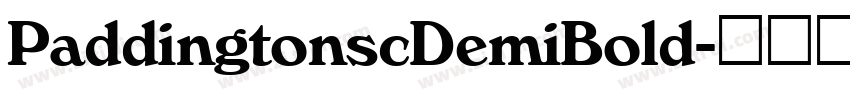 PaddingtonscDemiBold字体转换