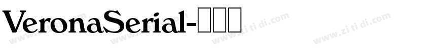 VeronaSerial字体转换