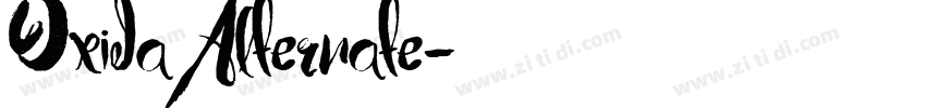OxidaAlternate字体转换