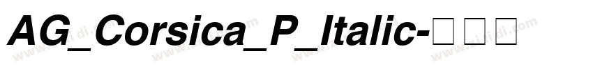 AG_Corsica_P_Italic字体转换