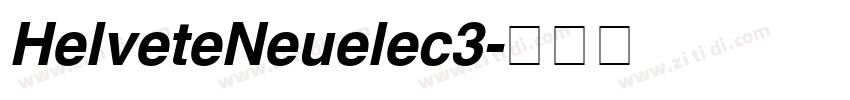 HelveteNeuelec3字体转换