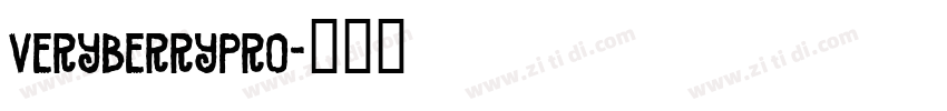VeryBerryPro字体转换