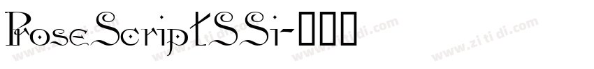 ProseScriptSSi字体转换