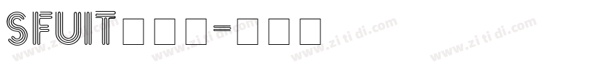 SFUIText字体转换