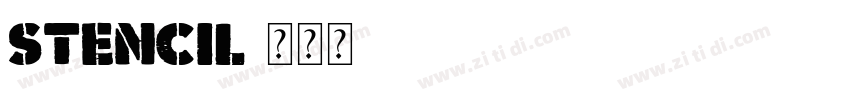Stencil字体转换