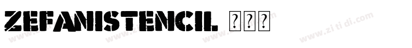 ZefaniStencil字体转换