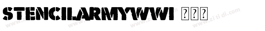 stencilArmyWWI字体转换