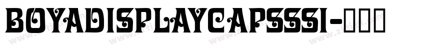 BoyaDisplayCapsSSi字体转换