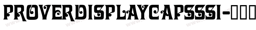 ProverDisplayCapsSSi字体转换