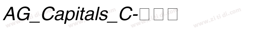 AG_Capitals_C字体转换