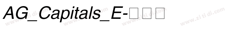 AG_Capitals_E字体转换