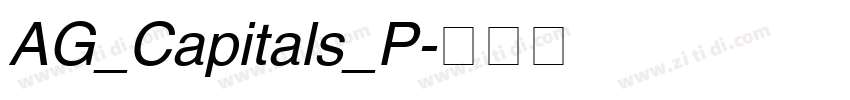 AG_Capitals_P字体转换