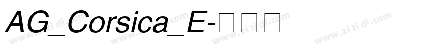 AG_Corsica_E字体转换