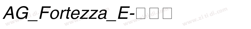 AG_Fortezza_E字体转换