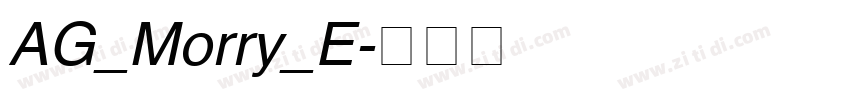 AG_Morry_E字体转换