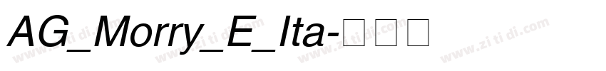 AG_Morry_E_Ita字体转换
