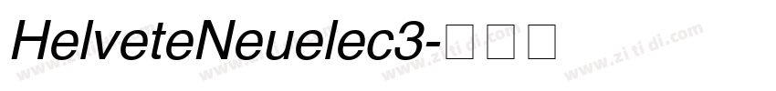 HelveteNeuelec3字体转换