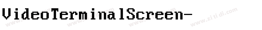 VideoTerminalScreen字体转换