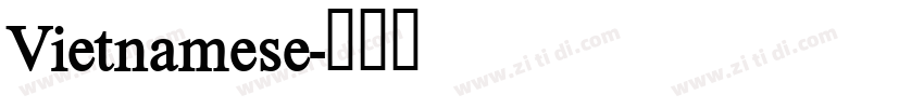Vietnamese字体转换