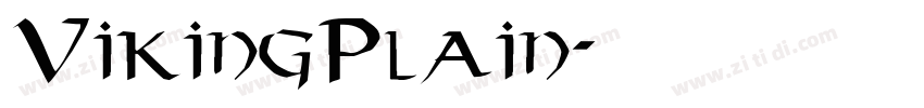 VikingPlain字体转换