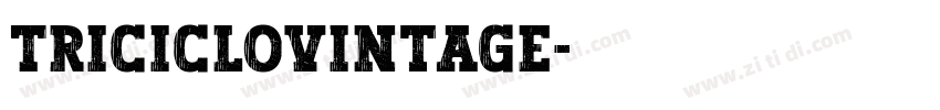 TricicloVintage字体转换