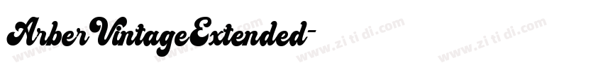 ArberVintageExtended字体转换