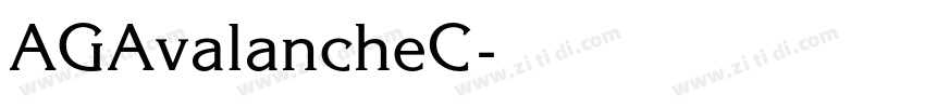 AGAvalancheC字体转换