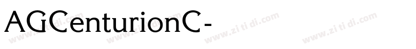 AGCenturionC字体转换