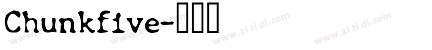 Chunkfive字体转换