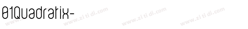 01Quadratix字体转换