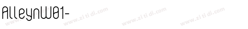 AlleynW01字体转换