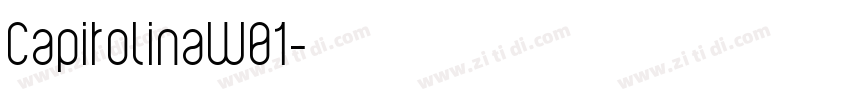 CapitolinaW01字体转换