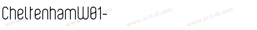 CheltenhamW01字体转换
