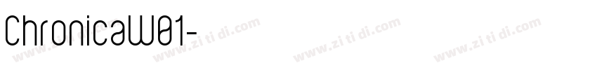 ChronicaW01字体转换