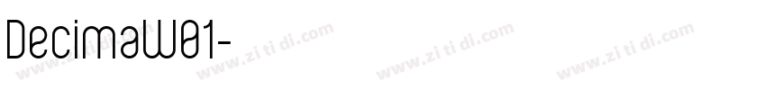 DecimaW01字体转换