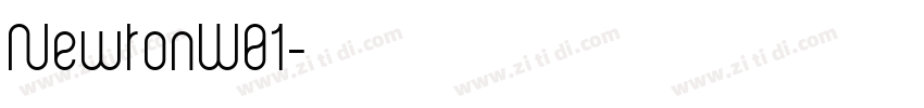 NewtonW01字体转换