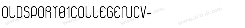 OLDSPORT01COLLEGENCV字体转换