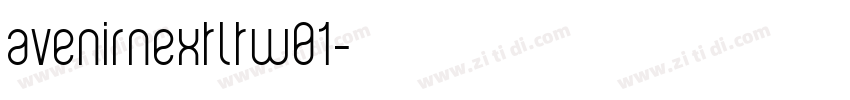 avenirnextltw01字体转换