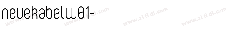 neuekabelw01字体转换