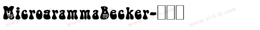MicrogrammaBecker字体转换