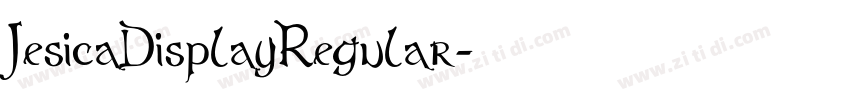 JesicaDisplayRegular字体转换