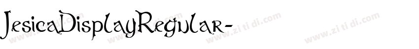 JesicaDisplayRegular字体转换