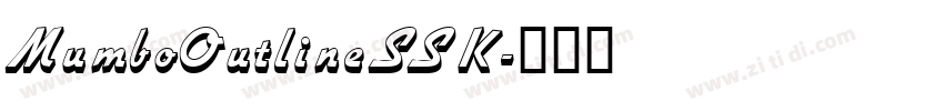 MumboOutlineSSK字体转换